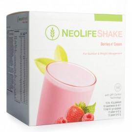 NeoLifeShake - Baltyminis kokteilis - Maisto Pakaitalas, Braškių skonio (15 pakelių po 42 g)