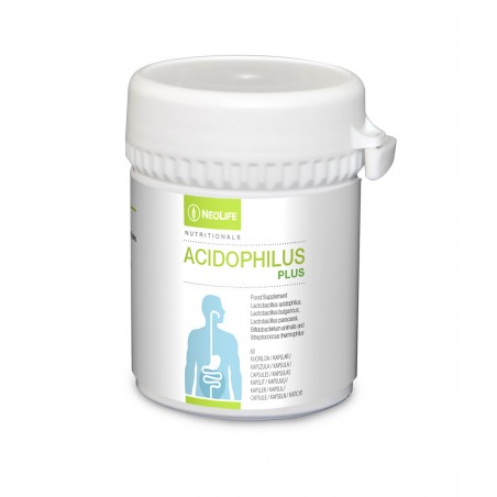 Acidophilus Plus - patentuotos "NeoLife" gerosios bakterijos (60 kapsulių)